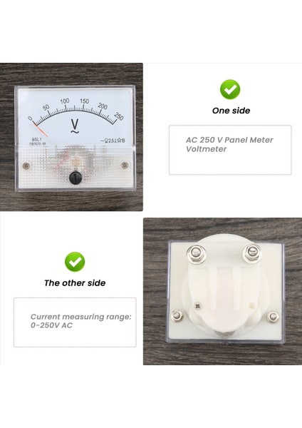 Analog 85L1 Ac 250 V Panel Metre Voltmetre Ölçüm Cihazı (Yurt Dışından) fırsatları