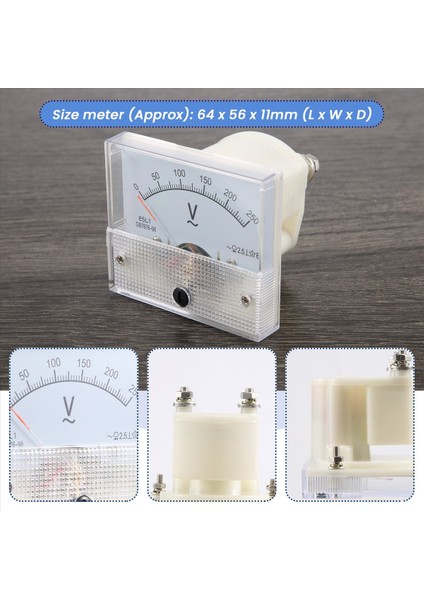 Analog 85L1 Ac 250 V Panel Metre Voltmetre Ölçüm Cihazı (Yurt Dışından) indirimleri