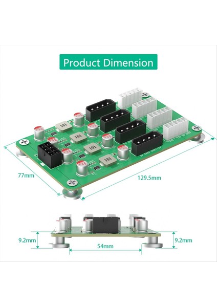 Atx Psu Için Atx 6/8pin 12V Ila 8 Yollu 5V/12V 3A Güç Adaptörü (Yurt Dışından) indirimleri