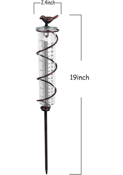 Kapasiteli Cam Spiral Yağmur Ölçer, Dökme Demir Kuş Askılı Yağmur Ölçer (Yurt Dışından) modelleri