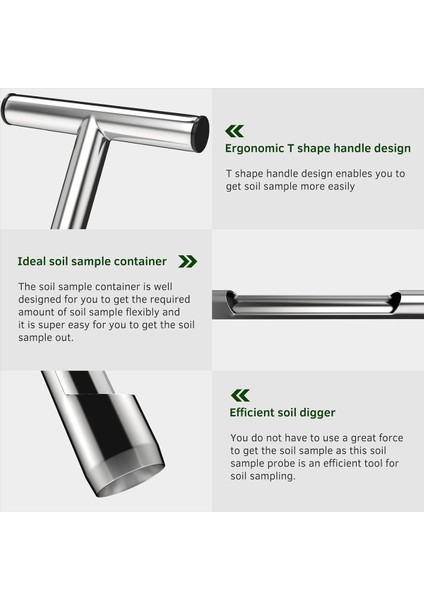 Çim Çiftlik Golf Sahası Için 12 Inç T Tipi Saplı Toprak Sondası Çubuğu (Yurt Dışından) modelleri