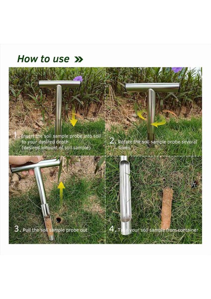 Çim Çiftlik Golf Sahası Için 12 Inç T Tipi Saplı Toprak Sondası Çubuğu (Yurt Dışından) indirimleri