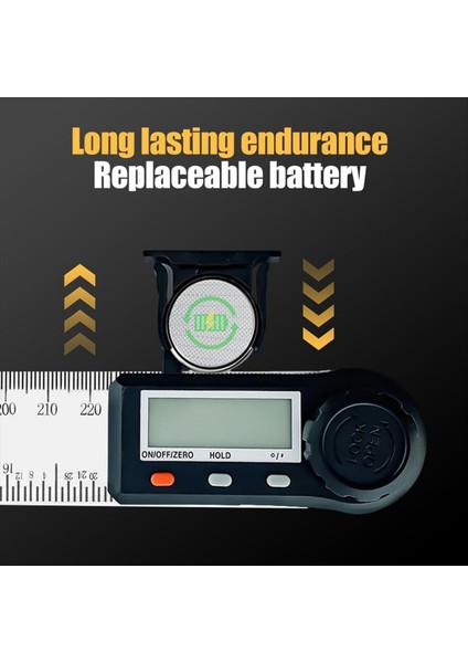 Dijital Ekranlı Açı Cetveli, (ABS-300MM) (Yurt Dışından) indirimleri