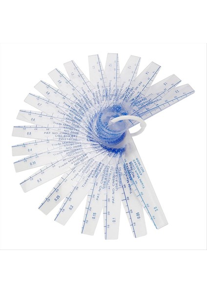 Plastik Kalınlık Ölçer 0,05 mm - 3 mm Metrik Boşluk Ölçme Aleti 21 Yaprak (Yurt Dışından) fırsatları