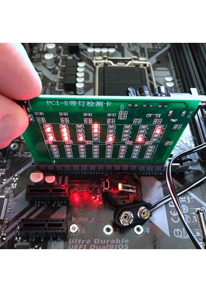 Pcı-E 16X 8x Pcı Express Slot Test Kartı ve Işık Test Cihazı (Yurt Dışından) indirimleri