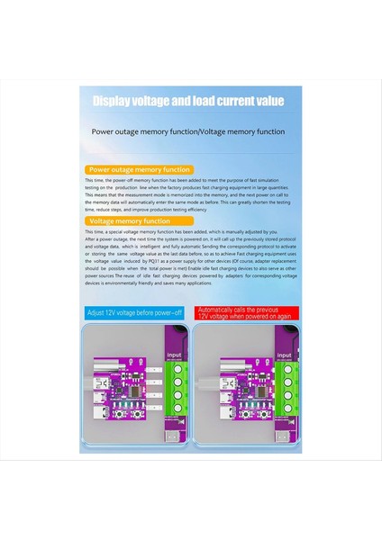 Type-C Pd3.1 Hızlı Şarj 4 Kablolu Test Kartı Voltaj Ölçer (Yurt Dışından) fiyatları