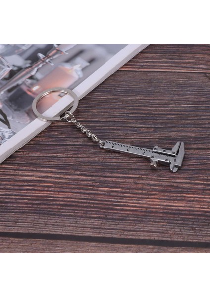 Gümüş Simülasyon Vernier Kumpas Modeli Cetvel Slayt Anahtarlık (Yurt Dışından) fırsatları