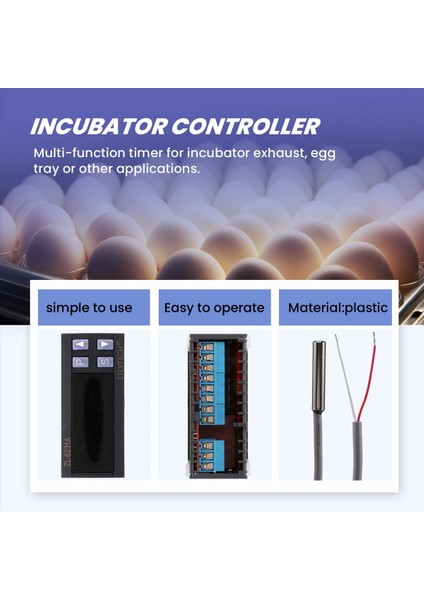 Lılytech Kuluçka Makinesi Kontrol Cihazı, Çok Fonksiyonlu Zamanlayıcılı Termostat (Yurt Dışından) indirimleri