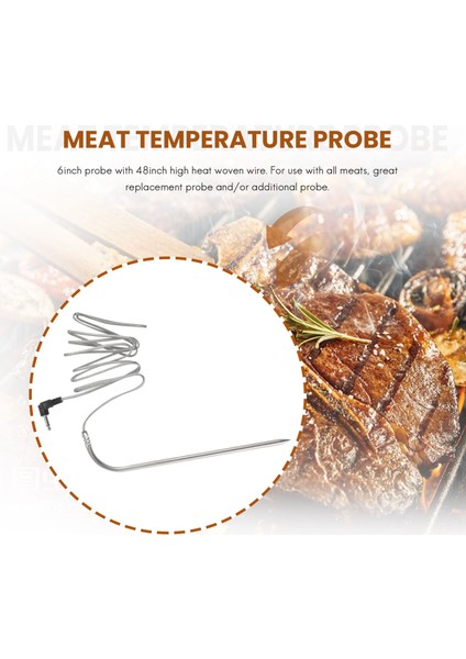 Yedek Yüksek Sıcaklık Et Probu, 2 Adet Su Geçirmez Barbekü Probu (Yurt Dışından) modelleri