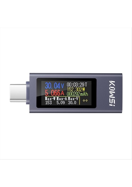 Kowsı Güç Ölçer Voltaj Ampermetre Güç Ölçer Tip-C Şarj Test Cihazı (Yurt Dışından) fırsatları
