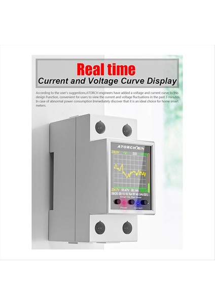 Atorch GR2PW Elektrik Sayacı Tuya Wifi Ray Güç Enerji Sayacı (Yurt Dışından) fırsatları