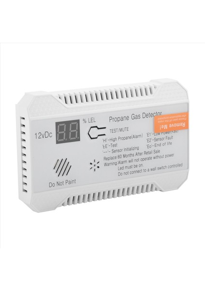 Propan Dedektörü 12V Lpg Doğalgaz Sensörü Sızıntı Alarmı 85DB (Beyaz) (Yurt Dışından) fiyatları