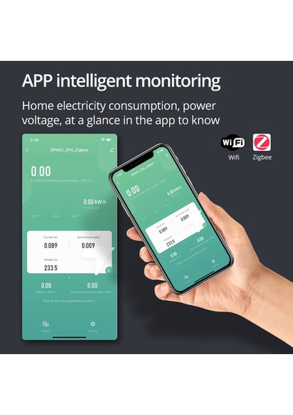 Zemismart Tuya Zigbee Mini Enerji Ölçer Elektrik Monitör Sensörü (Yurt Dışından) fırsatları