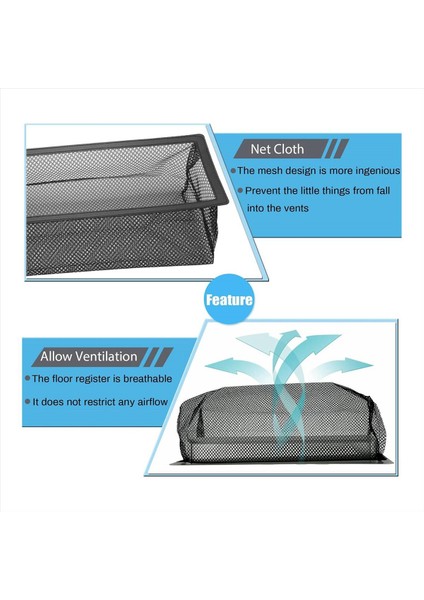 Zemin Havalandırma Menfezi Ağ Örtüsü 6'lı Paket (4X10 Inç 6 Parça) (Yurt Dışından) modelleri