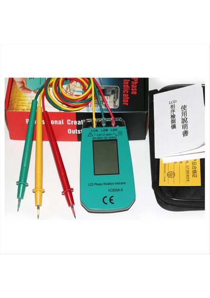 3 Fazlı Test Cihazı Dijital Faz Göstergesi Dedektörü LED Faz Sırası (Yurt Dışından) fırsatları