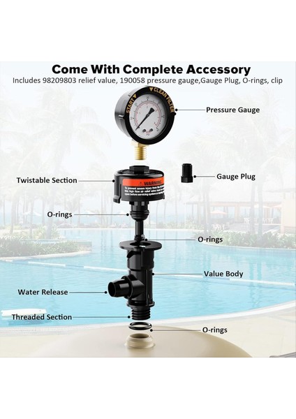 Havuz Filtresi Basınç Göstergesi, Manuel Tahliye Vanası Tahliye Vanası (Yurt Dışından) fiyatları