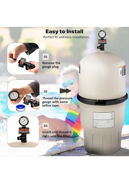 Havuz Filtresi Basınç Göstergesi, Manuel Tahliye Vanası Tahliye Vanası (Yurt Dışından) modelleri