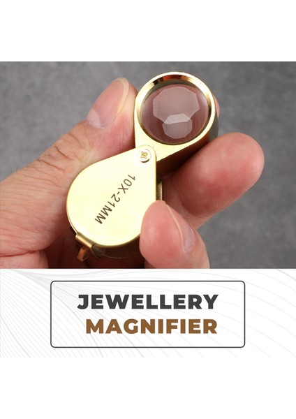 10X Cam Kuyumcu Gözü Katlanabilir Mücevher Döngüsü Büyüteci (Altın) (Yurt Dışından) indirimleri