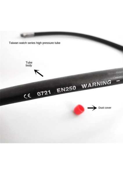 Tüplü Dalış Regülatörü Şnorkel Yüksek Basınçlı Hortum Tüplü Dalış Için (Yurt Dışından) fiyatları