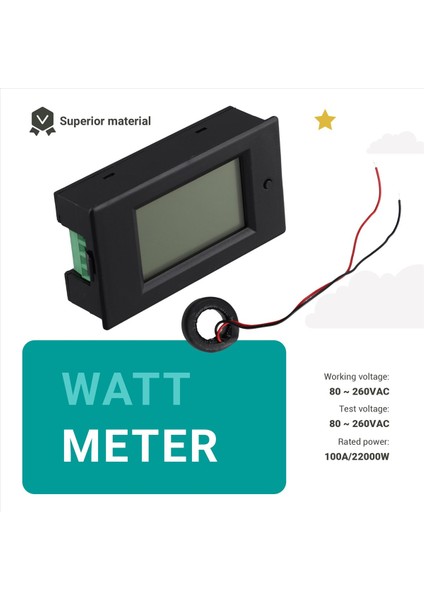 Ac 80-260V 100A PZEM-061 LCD Ekranlı Dijital Ampermetre Voltmetre (Yurt Dışından) indirimleri