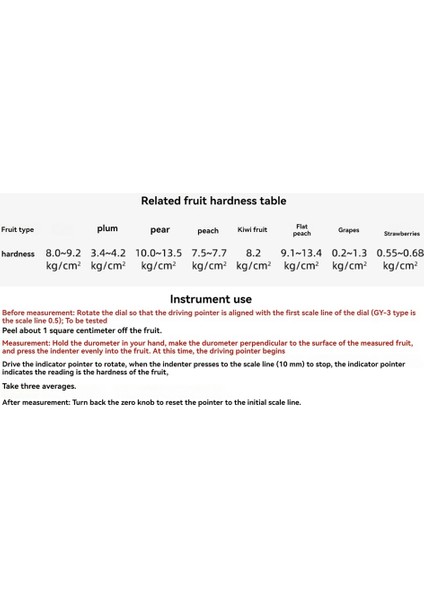 Taşınabilir Meyve Sertlik Ölçme Cihazı Gy-3 Meyve Penetrometresi (Yurt Dışından) indirimleri