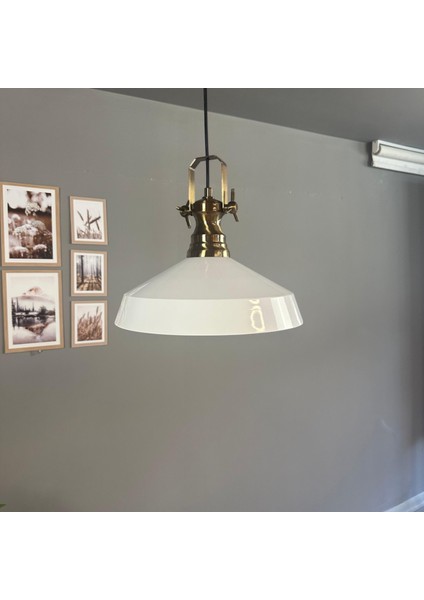 Lema Beyaz Tekli Avize Yeni Eskitme Başlık Sarkıt Lamba Restoran Cafe Salon Avizeleri modelleri