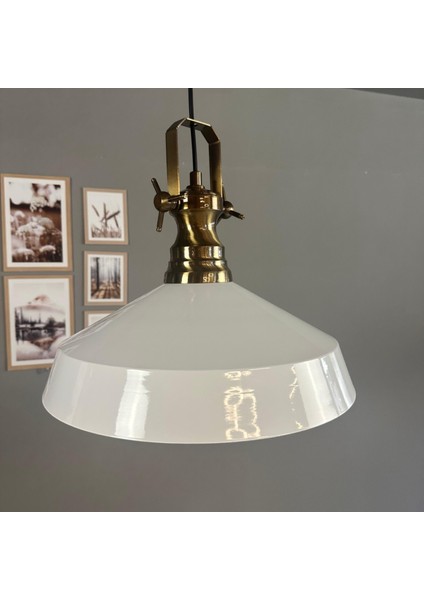 Lema Beyaz Tekli Avize Yeni Eskitme Başlık Sarkıt Lamba Restoran Cafe Salon Avizeleri fırsatları