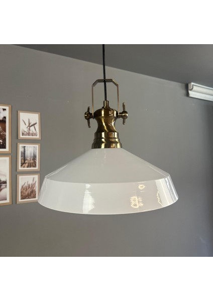 Lema Beyaz Tekli Avize Yeni Eskitme Başlık Sarkıt Lamba Restoran Cafe Salon Avizeleri indirimleri