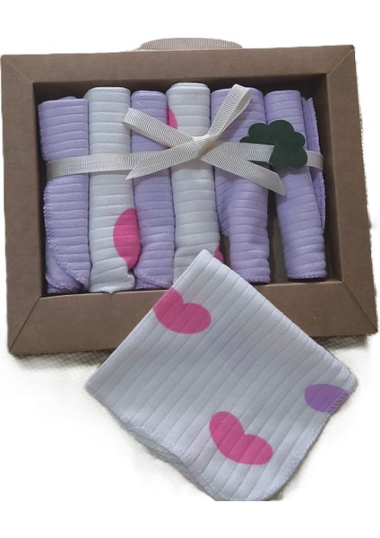 %100 Coton 7li Bebek Ağız Silme Mendili 03