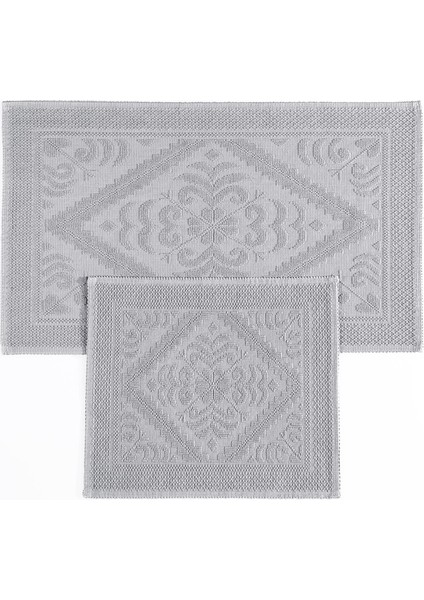| Violeta 2'li Banyo Paspas Seti | Kaymaz Taban %100 Pamuk | 60X100 - 50X60 cm fiyatları