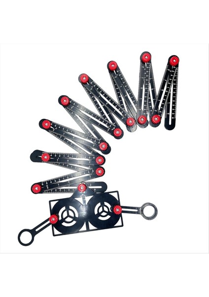 16 Katlı Çok Açılı Ölçüm Cetveli ve Açıklık Bulucu (Yurt Dışından)