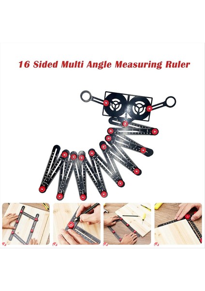 16 Katlı Çok Açılı Ölçüm Cetveli ve Açıklık Bulucu (Yurt Dışından) fiyatları