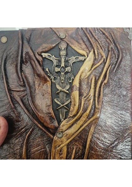 Kılıç Eskitme Hakiki Deri Şamua Kağıt El Yapımı Hediyelik Anı Günlük Ajanda Defter modelleri