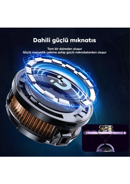 Buz Turbo Telefon Soğutucu Fan Telefon Tablet Manyetik Oyun Gaming Youtube Yayıncı Memo fırsatları