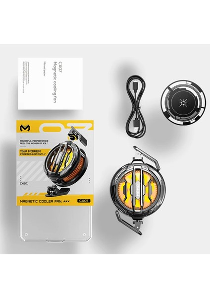 Buz Turbo Telefon Soğutucu Fan Telefon Tablet Manyetik Oyun Gaming Youtube Yayıncı Memo