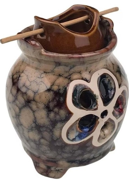 Seramik Lotus Çiçek Tasarımlı Buhurdanlık modelleri