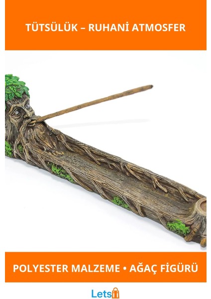 Doğa Temalı Mistik Polyester Tütsülük 1 Adet
