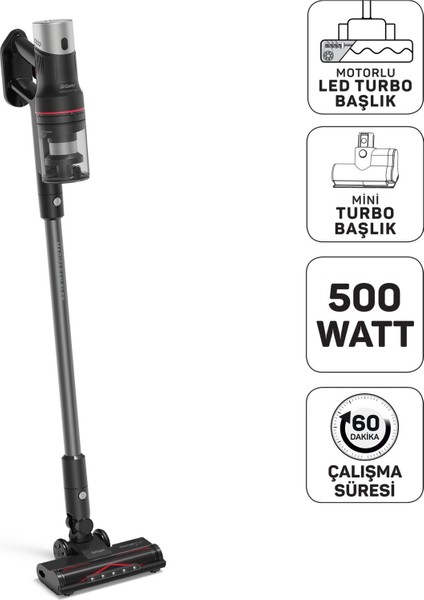 Magiclean Flex Dikey Şarjlı Süpürge 500W Siyah - AR4209
