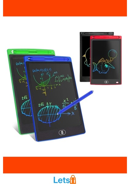 10 Inç Renkli Eğitici Çizim Tableti LCD Kalem ile fırsatları