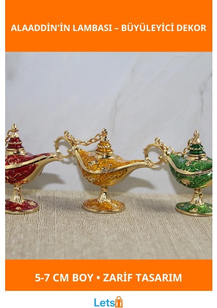 Swarovski Taşlı Dekoratif Figür Alaaddin'in Lambası