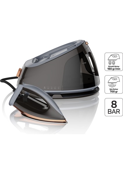 Steamart Plus Buhar Kazanlı Ütü 3000W 8 Bar Buhar Basıncı - AR6048
