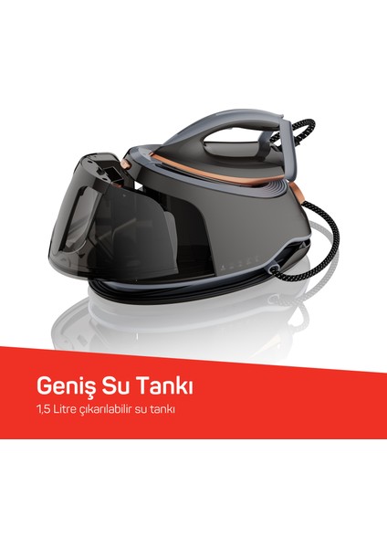 Steamart Plus Buhar Kazanlı Ütü 3000W 8 Bar Buhar Basıncı - AR6048