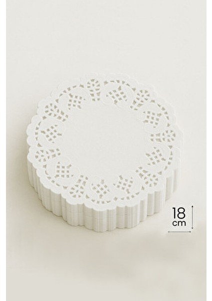 Dantel Kağıt 18 Cm 100 Lü Beyaz Dantel Kağıt Şık Sunumlar İçin İdeal Seçim fiyatları