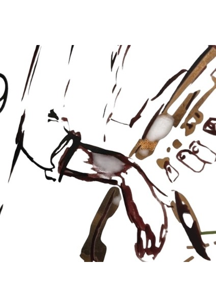 Müzik Notları ve Saksafon Çalan Adam Resimli Porselen Duvar Saati