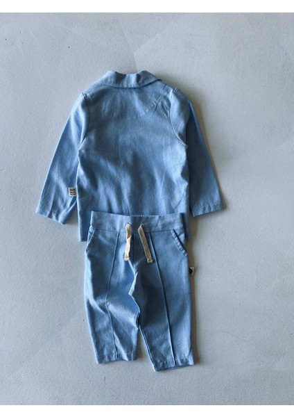 Erkek Bebek %100 Keten Kumaş Takım Elbise, 3'lü Takım_RG327 fiyatları