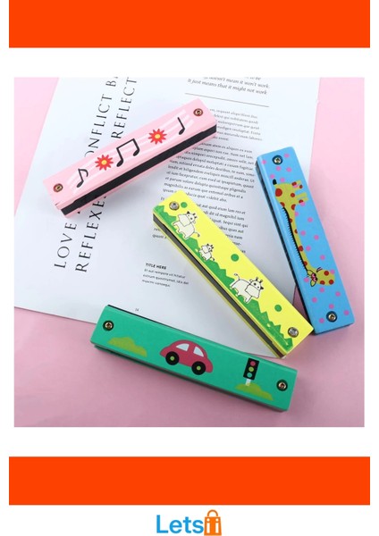 Ahşap Mızıka Renkli Eğlenceli Müzik Aleti modelleri