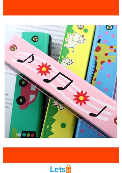 Ahşap Mızıka Renkli Eğlenceli Müzik Aleti indirimleri