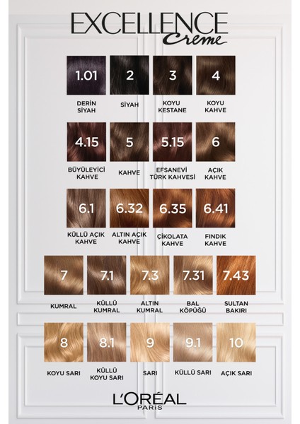 Excellence Creme 1.01 Derin Gece Mavisi Saç Boyası