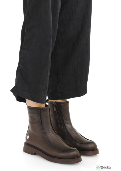 Mammimia Kadın Düz Taban Klasik Tarz Ortopedik Hakiki Deri Günlük Bot M26/KB8150 modelleri