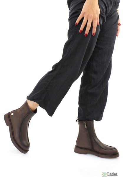 Mammimia Kadın Düz Taban Klasik Tarz Ortopedik Hakiki Deri Günlük Bot M26/KB8150 fırsatları